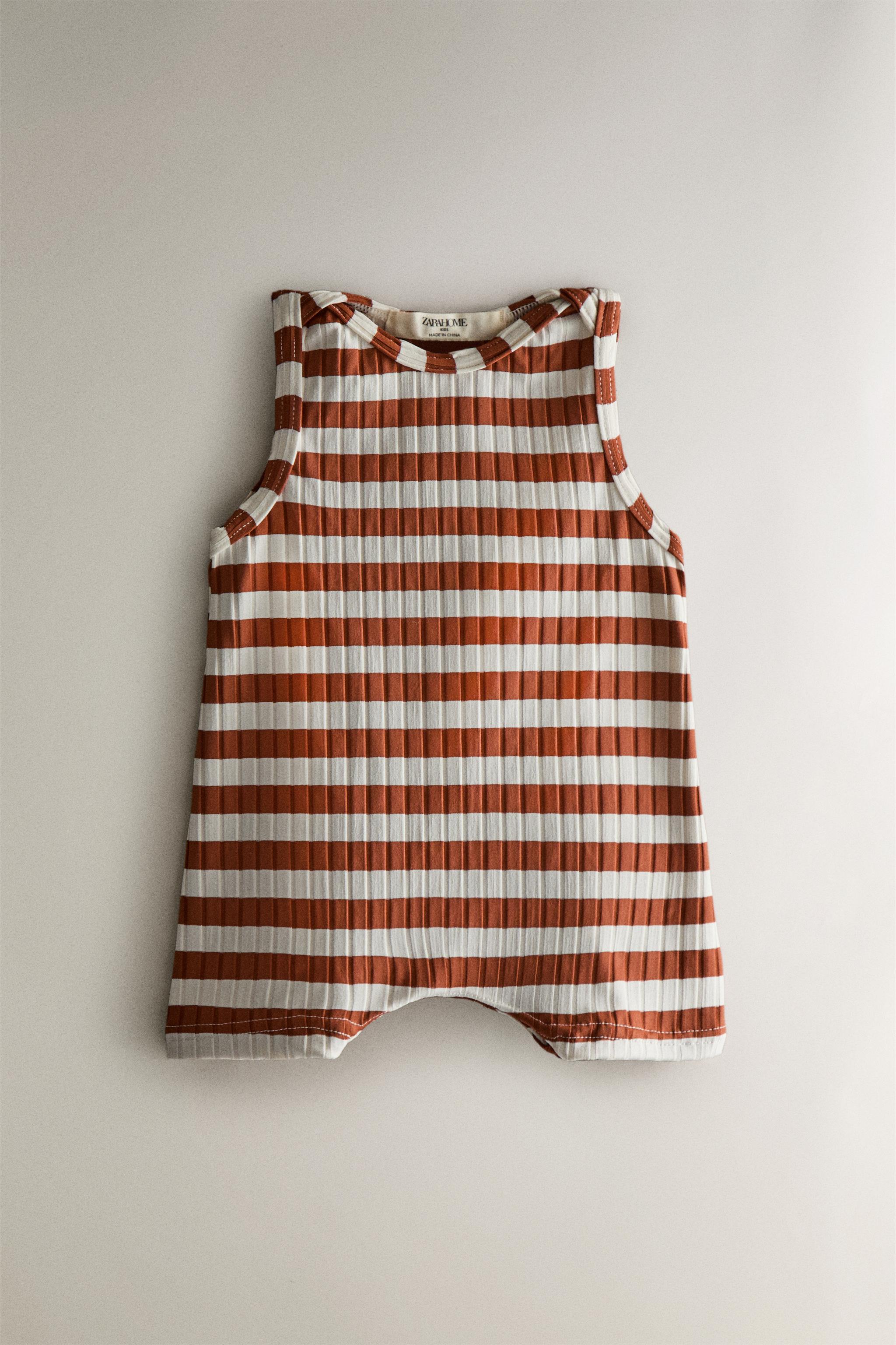 KIDS' STRIPED BEACH SWIMSUIT
