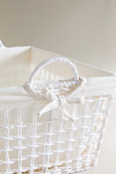 PANIER AVEC TISSU INTÉRIEUR - Ivoire de Zara - Image 3