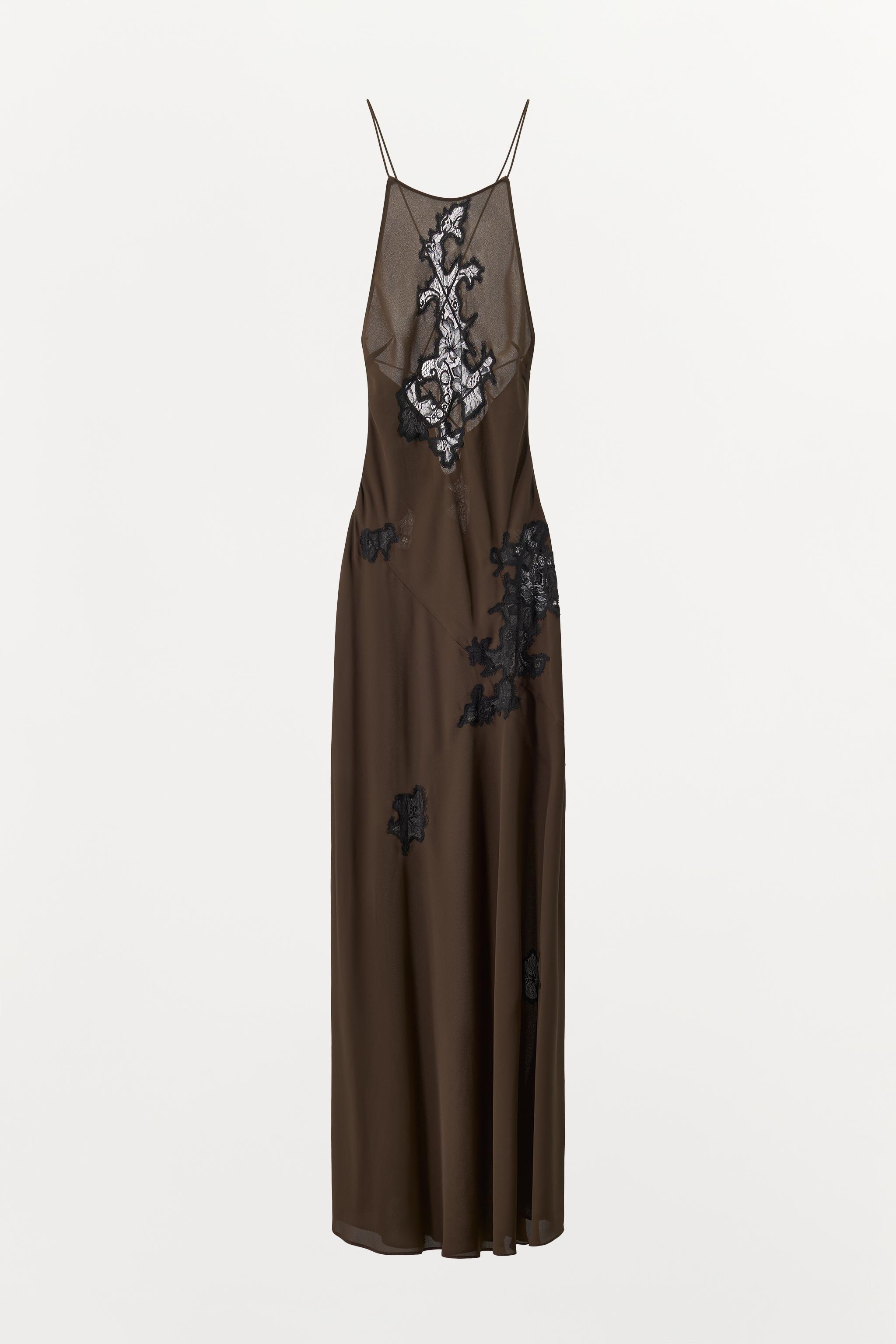 LACE HALTER DRESS