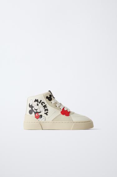Zara MICKEY MOUSE © DISNEY HIGH TOP SNEAKERS - White