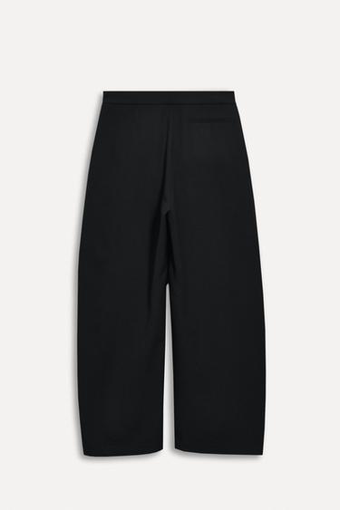 100% WOOL WIDE-LEG TROUSERS 50TH ANNIVERSARY - Black by Zara - Image 3