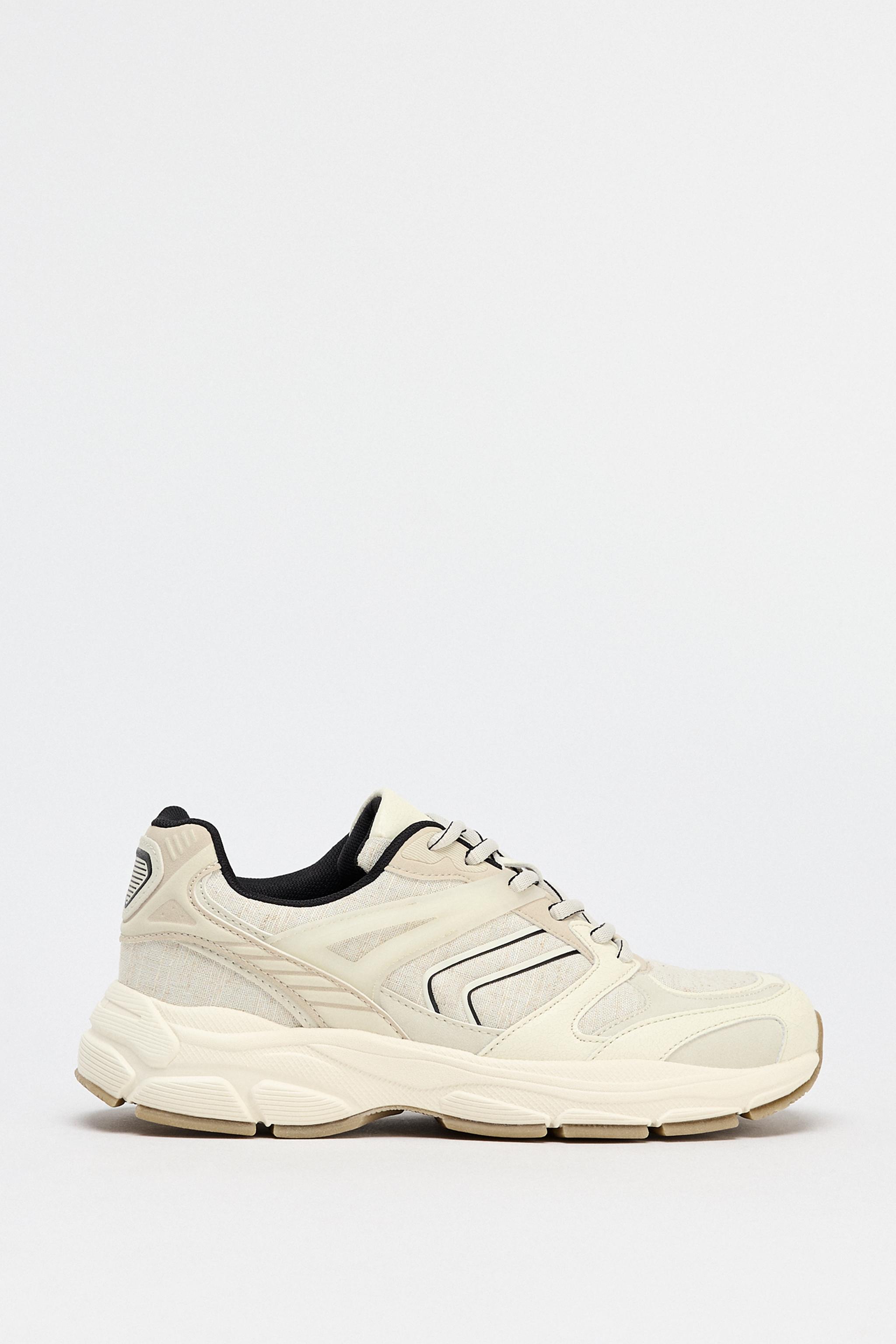 ランニングスニーカー - エクリュ | ZARA Japan / 日本 ランニングスニーカー - エクリュ | ZARA Japan / 日本