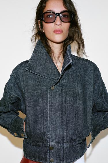 Z1975 CROPPED DENIM JACKET - blue/black by Zara - Image 2