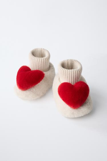 HEART SLIPPERS - Ecru White by Zara - Image 2