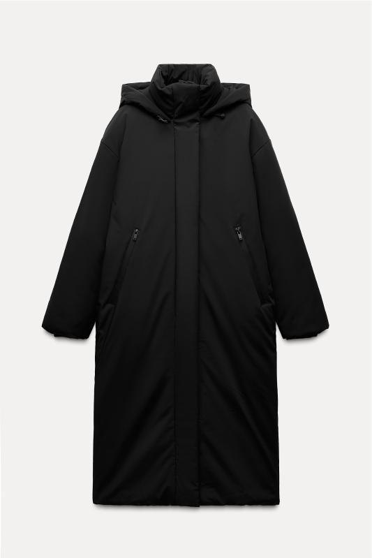ZARA】WINDPROOF フード付きキルティングアノラック (ZARA