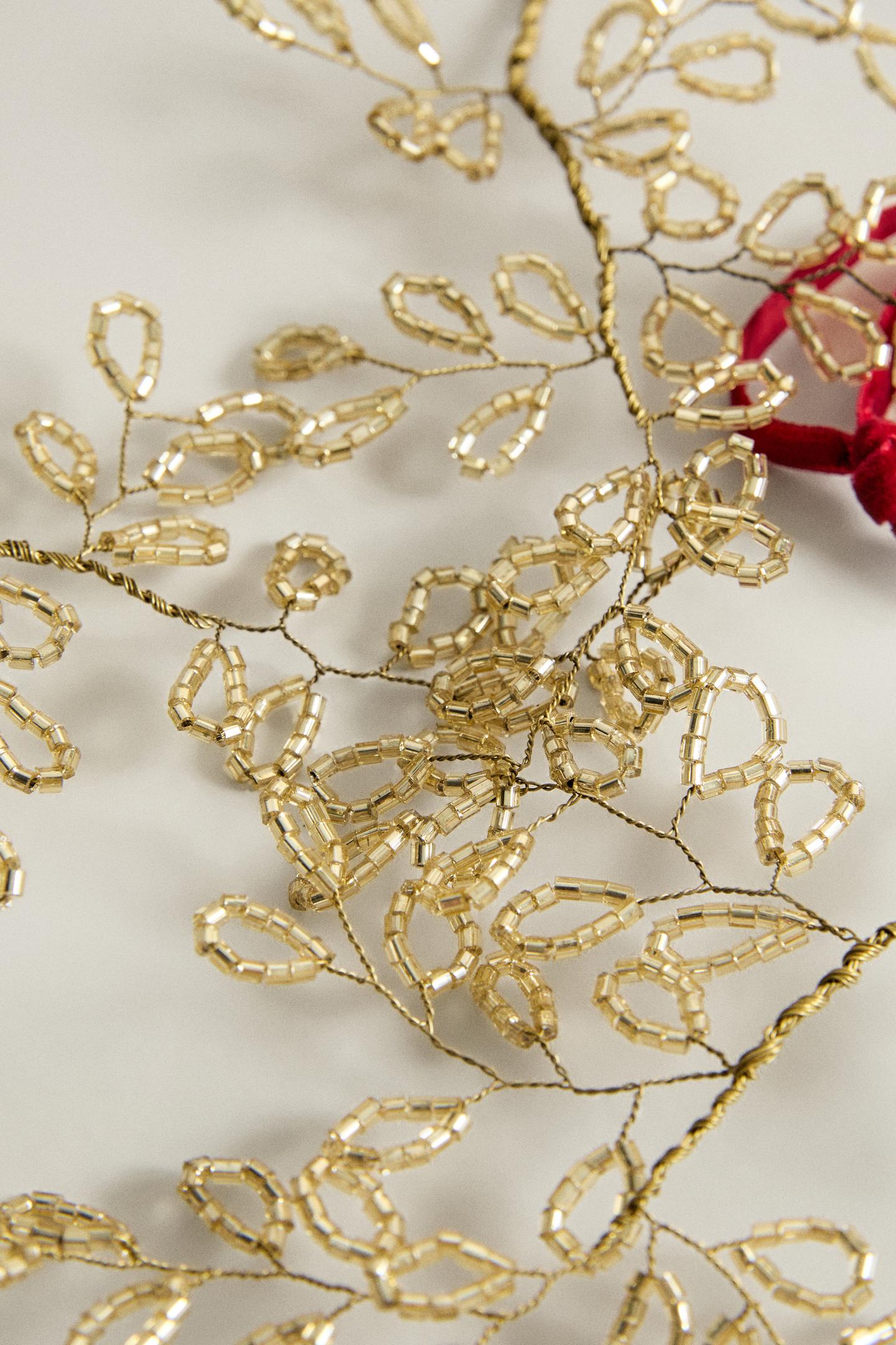 Ёлочные украшения Zara Branch Christmas Tree Decoration (Pack OF 3), цвет: Золотой — фото 4