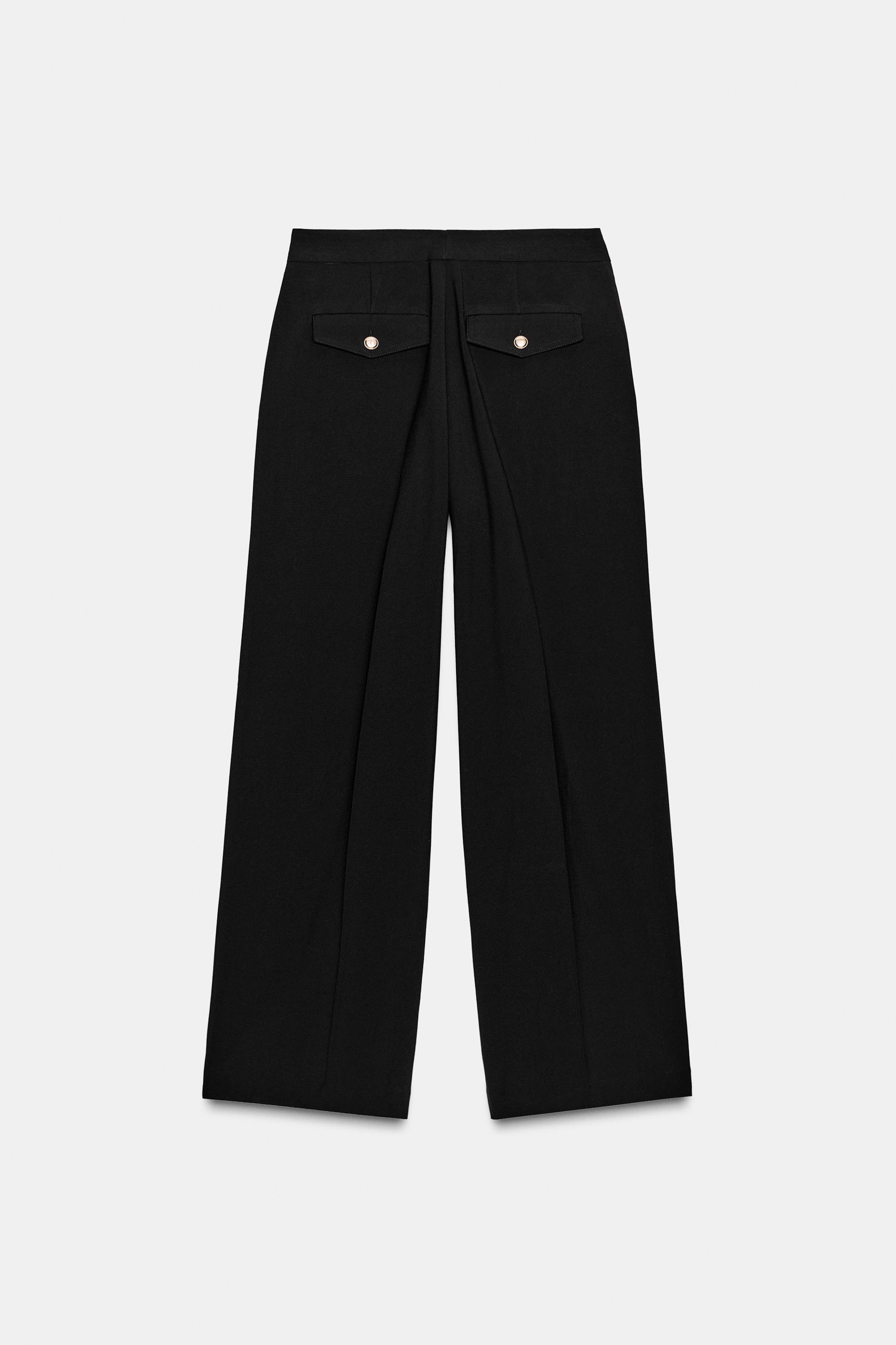 HIGH-WAISTED WIDE-LEG PANTS
