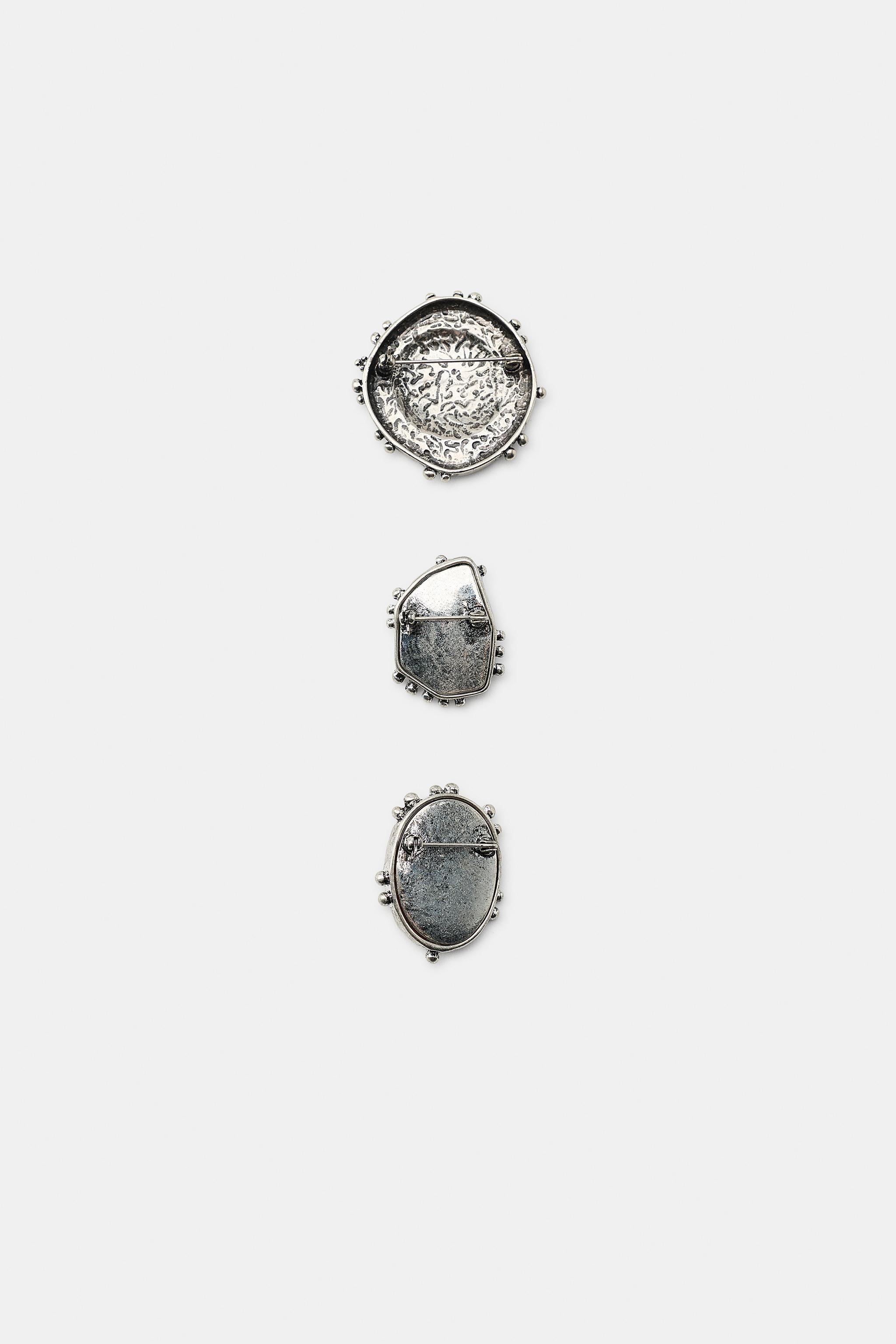 LOT DE 3 FERMOIRS MÉTALLIQUES PIÈCES WESTERN