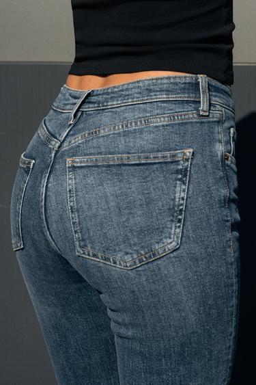 JEAN TRF COURT ÉVASÉ TAILLE HAUTE - Bleu de Zara - Image 2