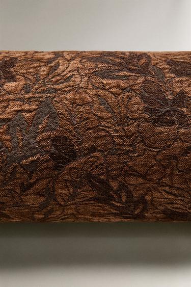 JACQUARD BOLSTER CUSHION - Pink by Zara - Image 3