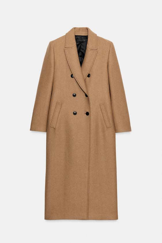 ZW COLLECTION WOOL BLEND COAT - camel by Zara - Image 0