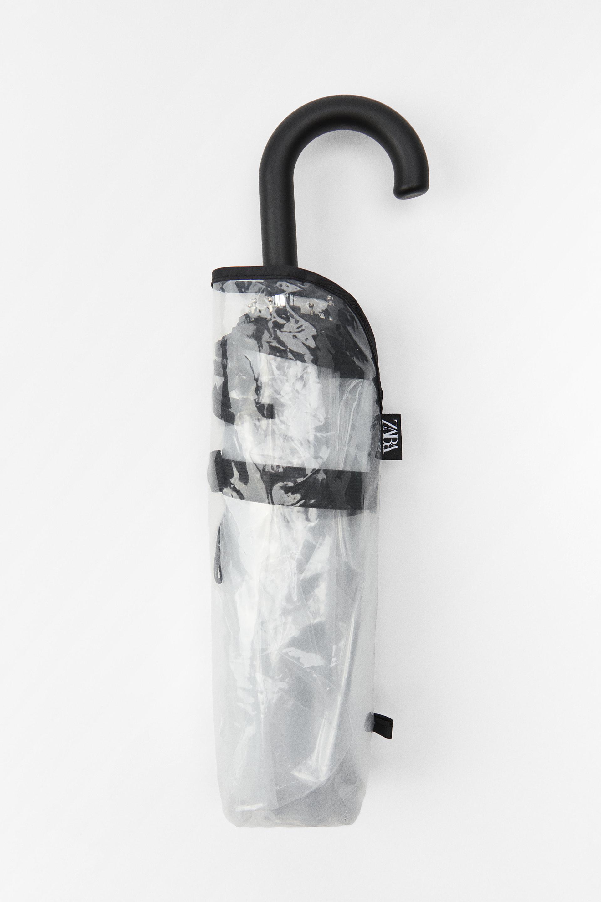 TRANSPARENT MINI UMBRELLA Black ZARA India