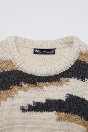 PULL EN MAILLE - Écru de Zara - Image 2