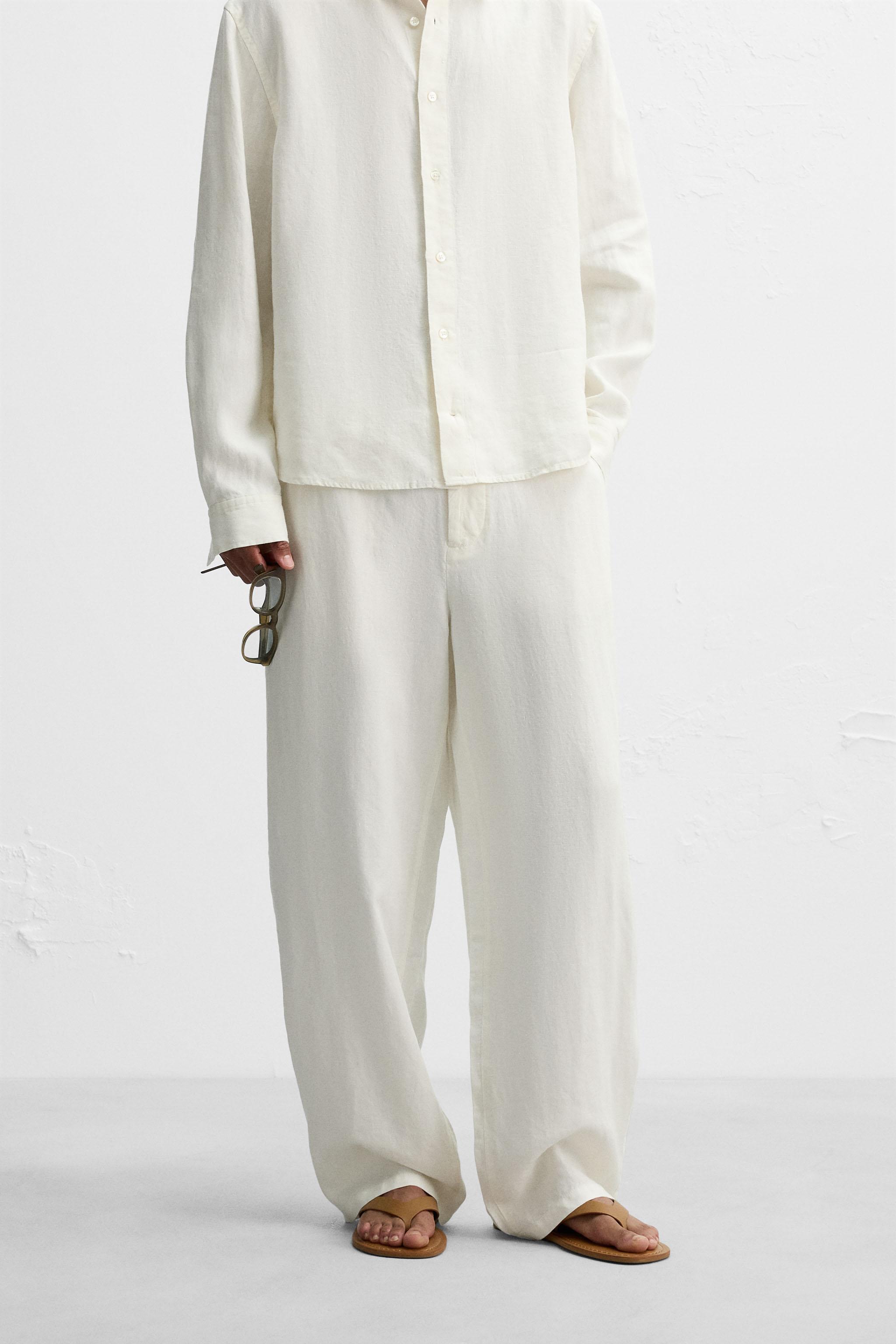 PANTALON COUPE DÉCONTRACTÉE 100 % CHANVRE