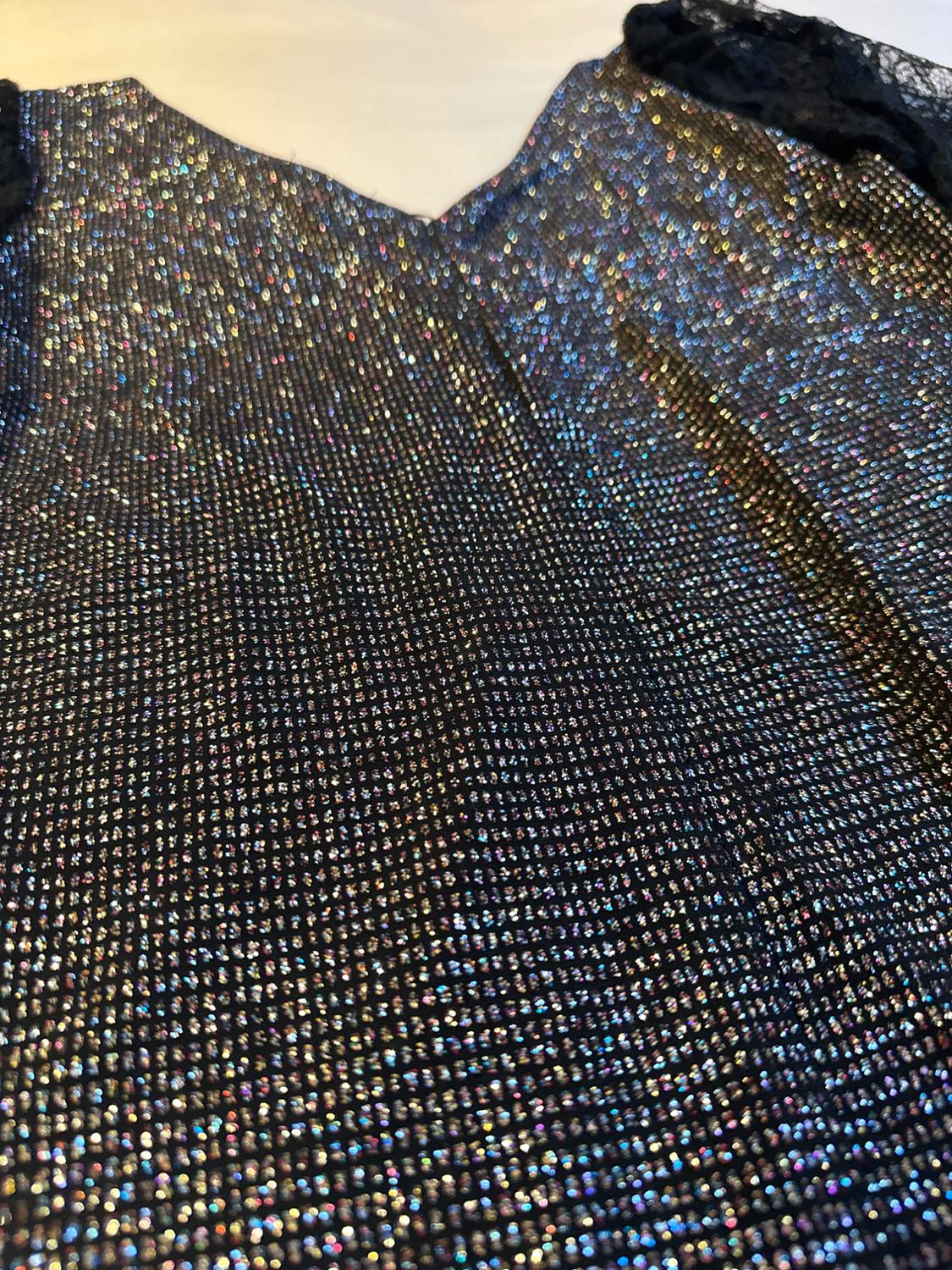 LACE-TRIMMED RHINESTONE BODYSUIT - Image 3