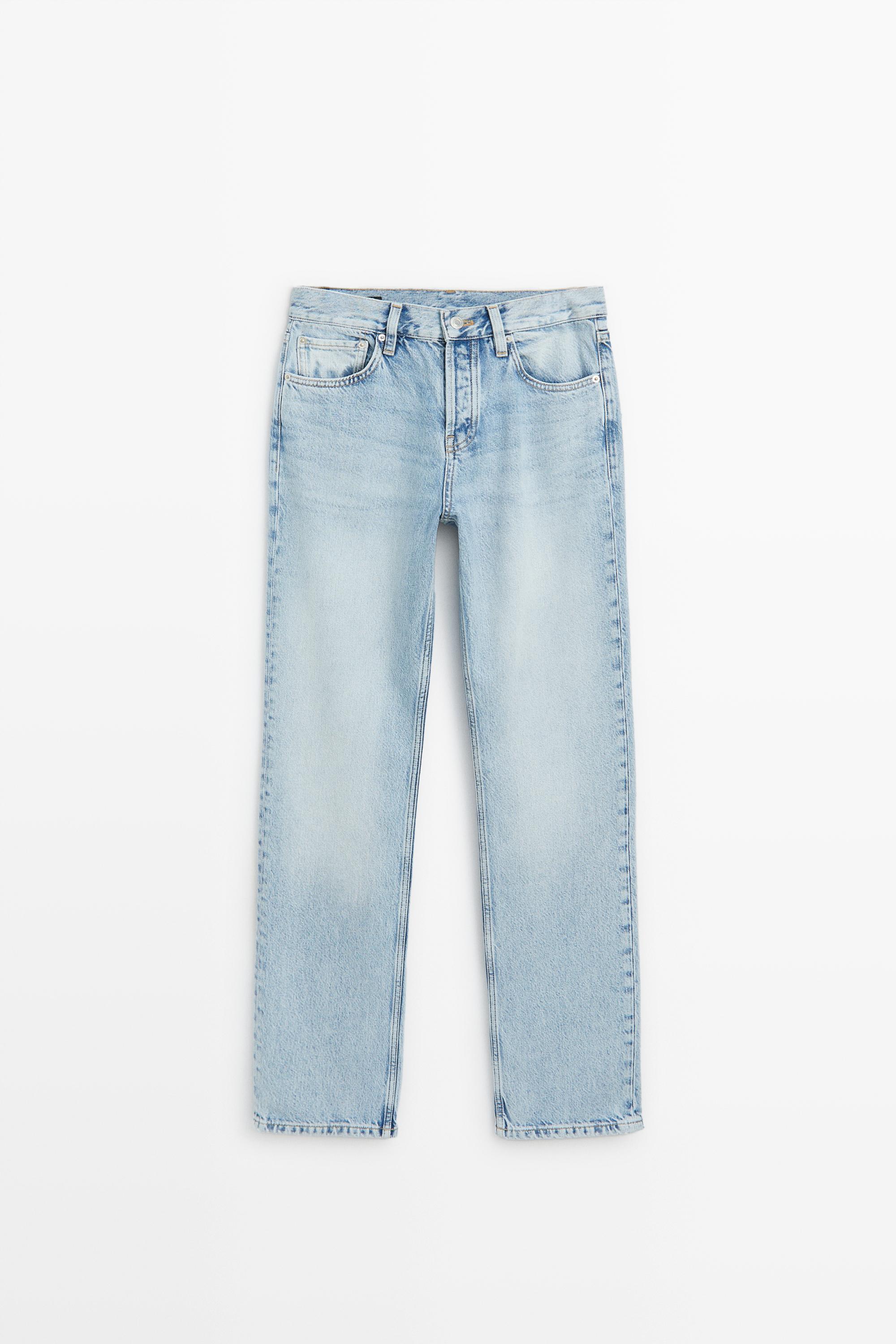 Jean relaxed straight taille moyenne