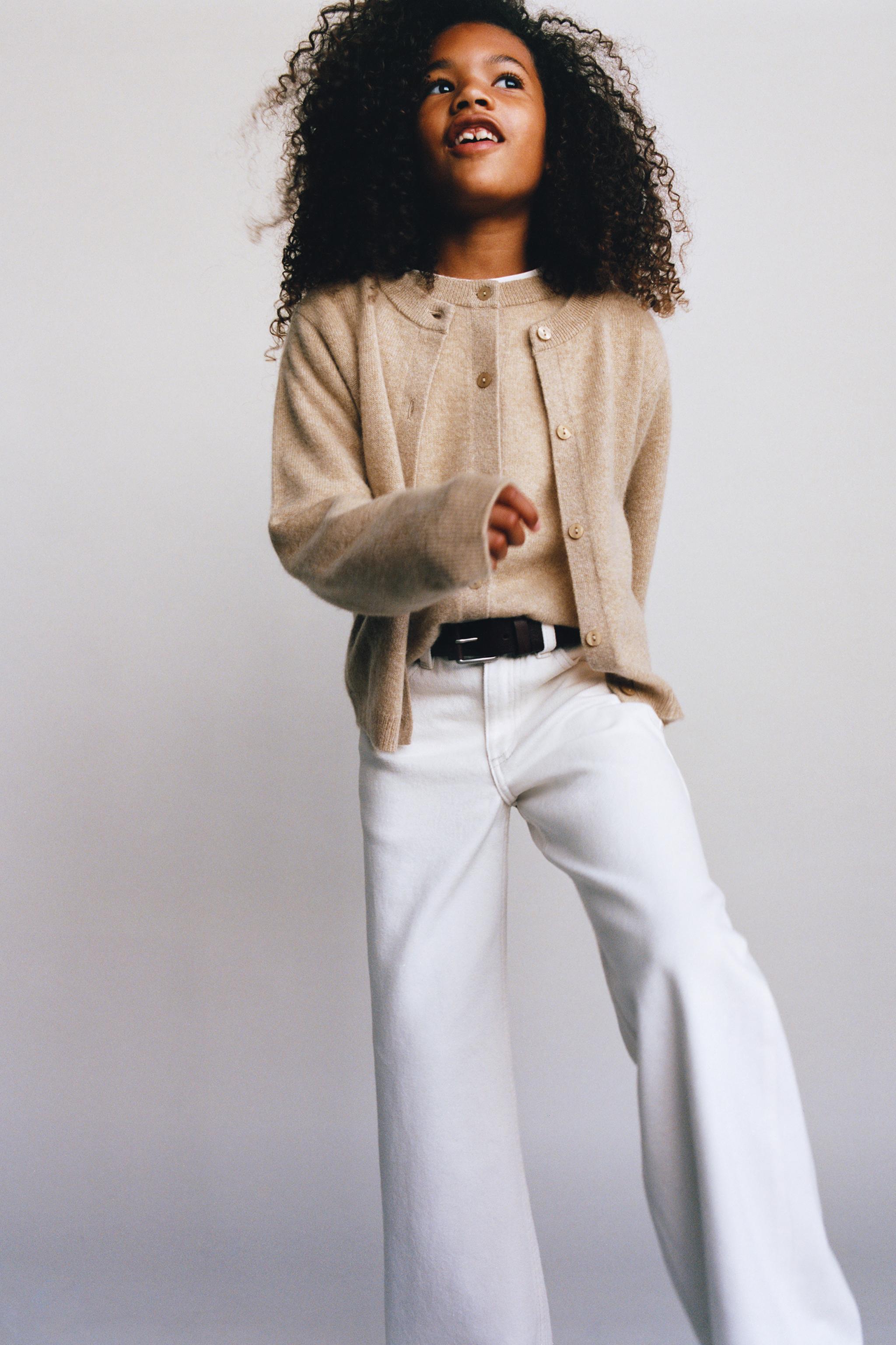 Cardigan Bambino Ragazza - Bolero Increspato Manica Lunga, Taglie 2-13 Anni - Foto 6