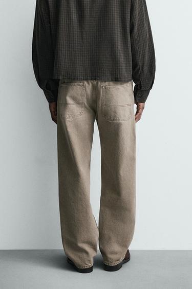 LOOSE FIT JEANS - ecru/khaki by Zara - Image 2