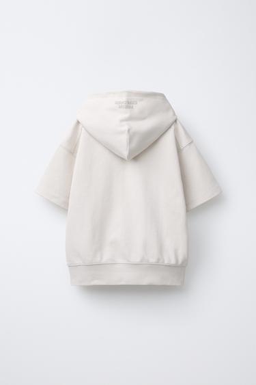 INTERLOCK SWEATSHIRT AND BERMUDA SHORTS CO-ORD - Ecru by Zara - Image 2