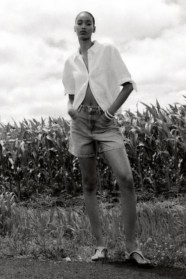RAMIE TIE SHORT SLEEVE SHIRT - White by Zara - Image 0