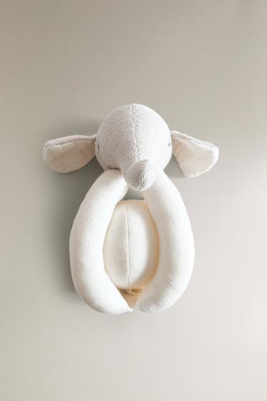 PELUCHE ENFANT HOCHET ÉLÉPHANT - Gris / Beige de Zara - Image 4