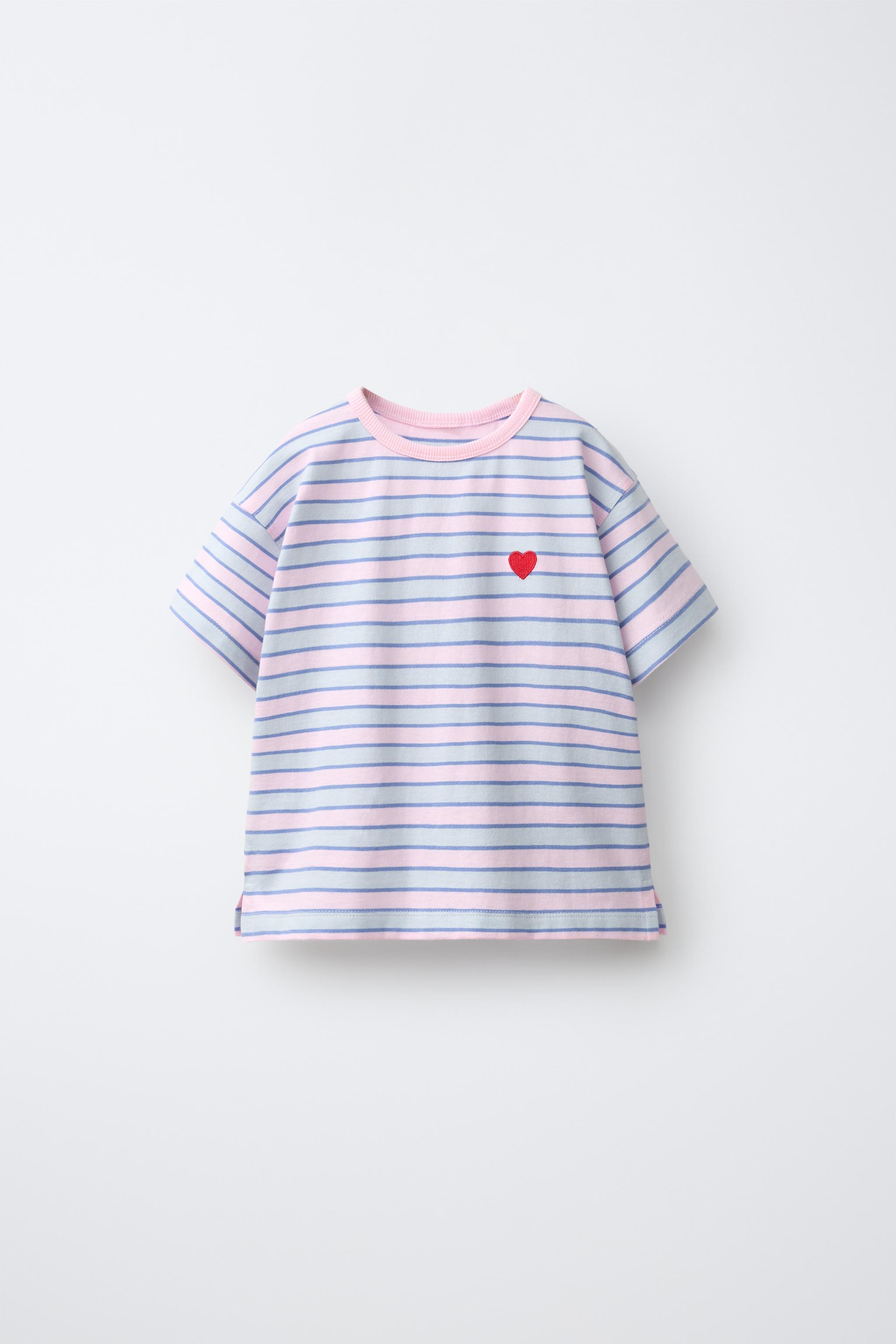 STRIPED T-SHIRT — Pink