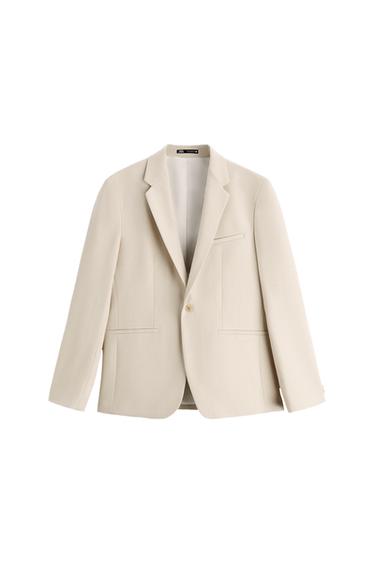 TEXTURED SUIT BLAZER