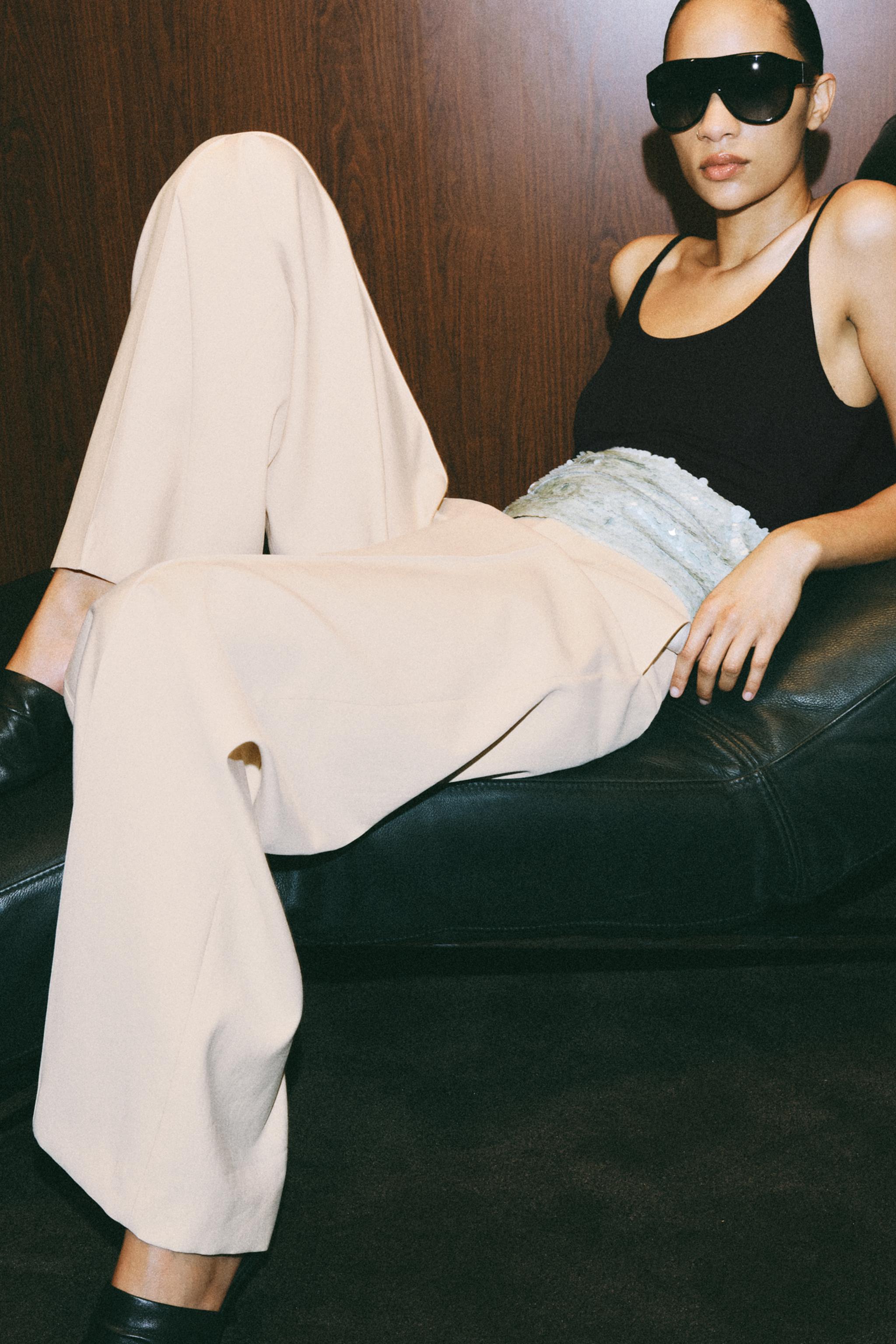 ZW COLLECTION MID-RISE TROUSERS