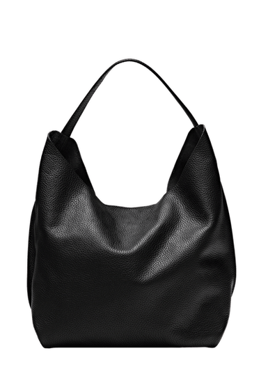 Medium nappa leather shoulder bag — Black 1