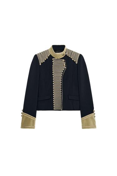 CHAQUETA ALAMARES ZW COLLECTION LIMITED EDITION - Marino oscuro de Zara