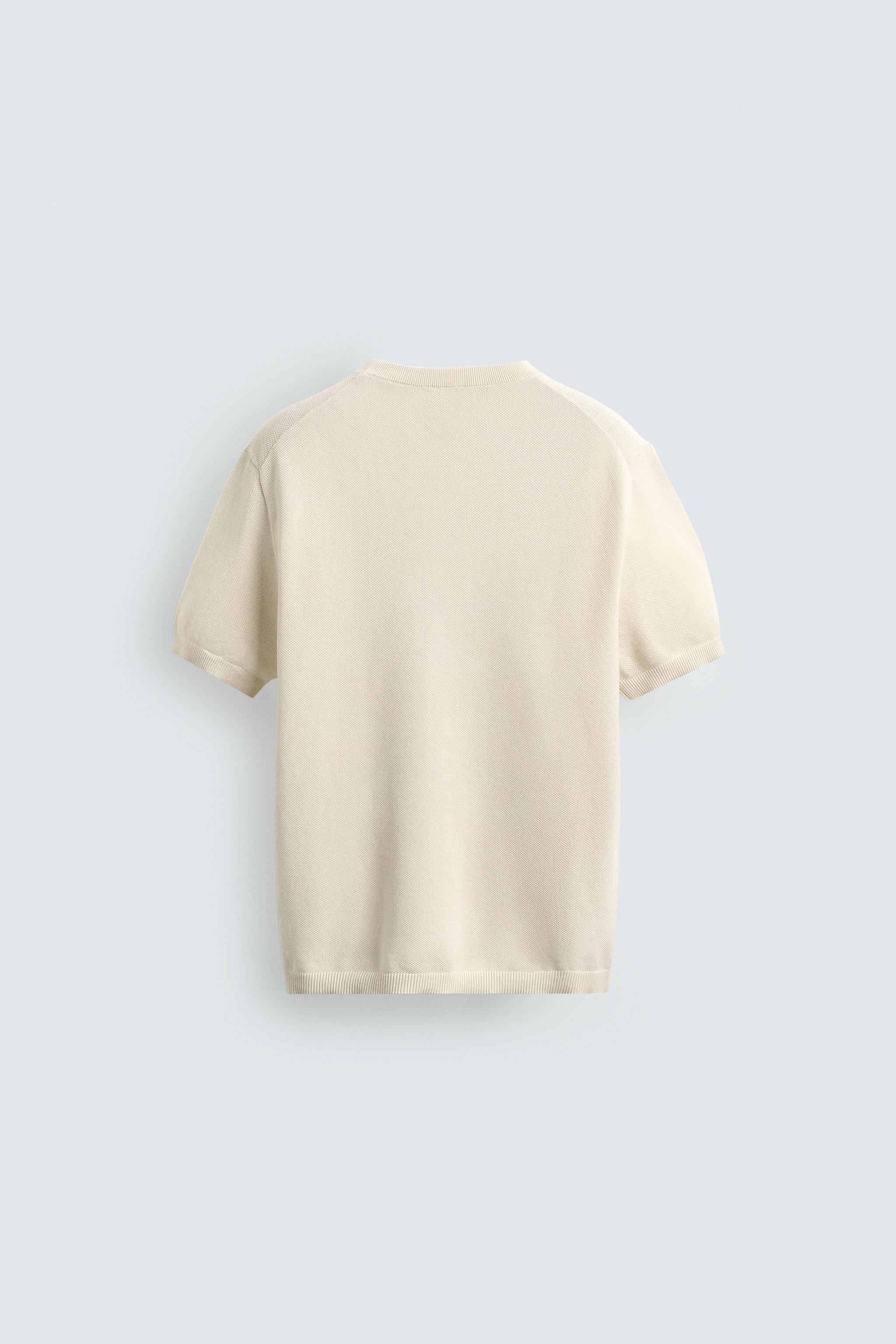 T-SHIRT EN MAILLE COUPE DÉCONTRACTÉE