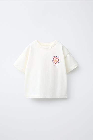 T-SHIRT COM ESTAMPADO DE MENSAGEM - Branco da Zara
