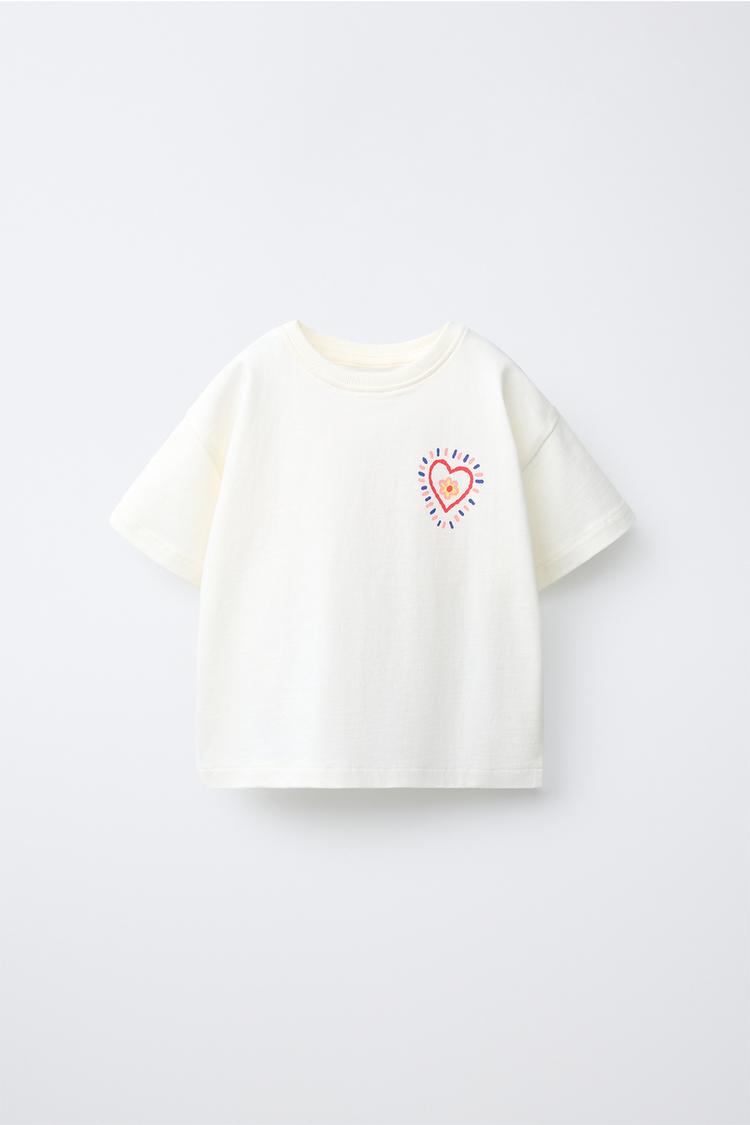 TEXT PRINT T-SHIRT — White