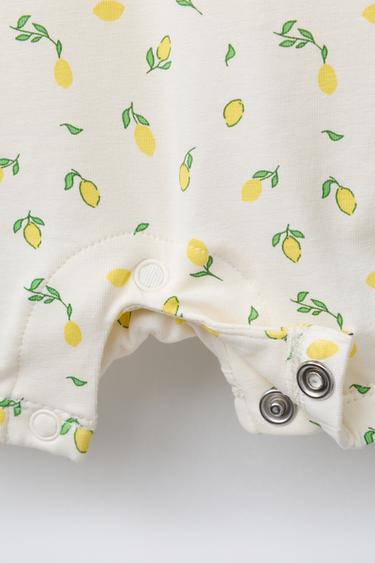 TWO-PACK OF LEMON SLEEPSUITS - Ecru by Zara - Image 4