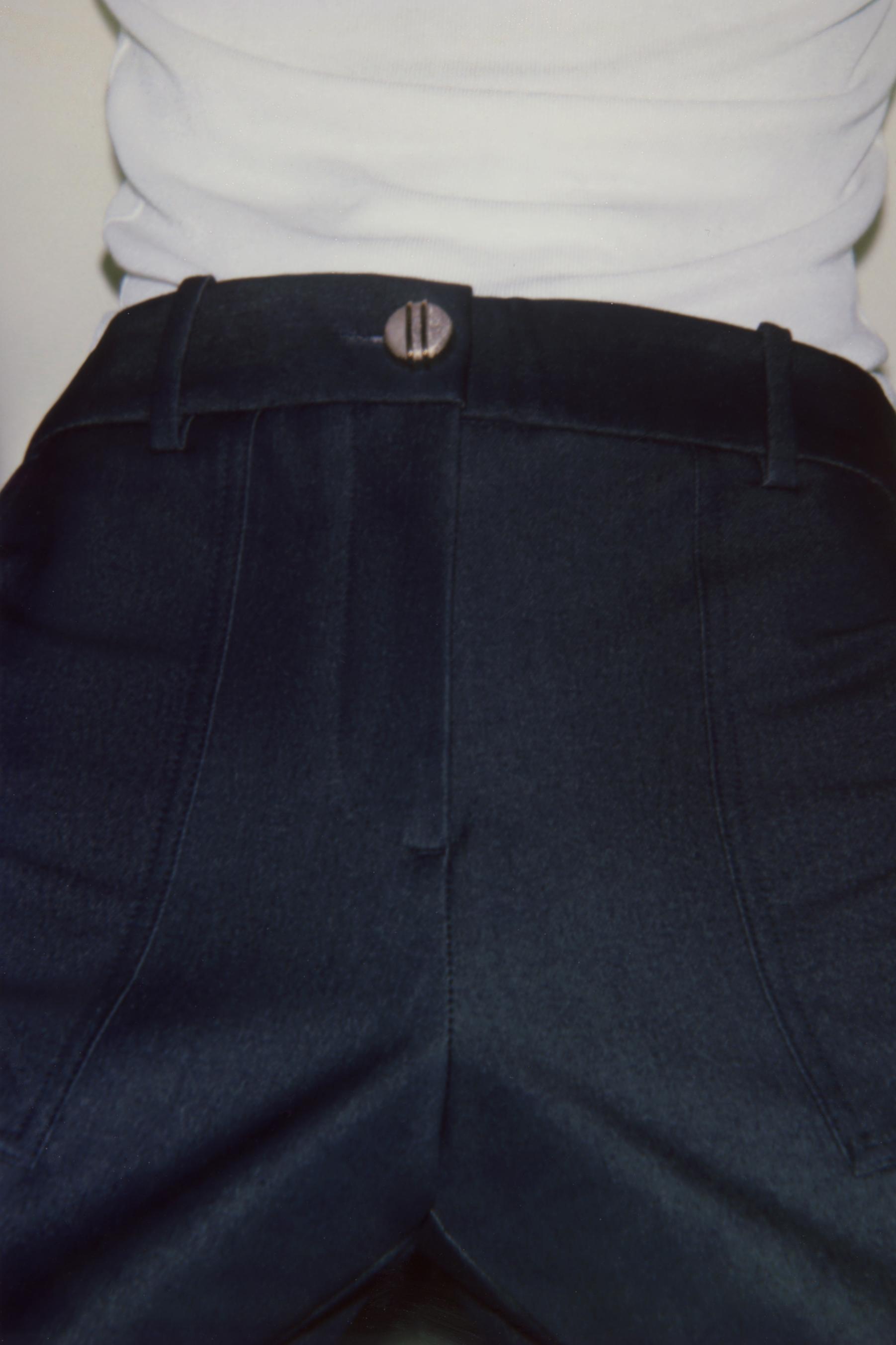 PIN TUCK STRAIGHT LEG PANTS