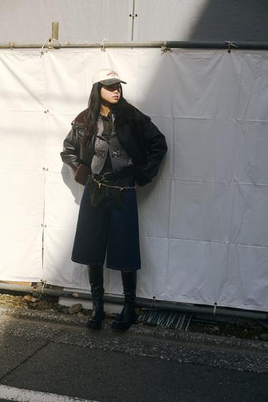 КАРДИГАН С БУСИНАМИ — СЕРЫЙ С МЕЛАНЖЕВЫМ ЭФФЕКТОМ от Zara