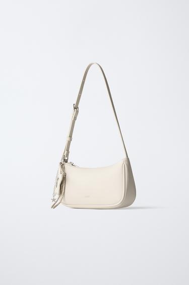 SAC PORTÉ ÉPAULE CHARMS - Blanc de Zara - Image 1