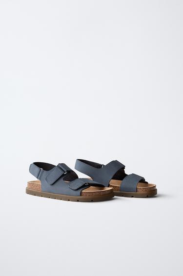 Zara STRAPPY SANDALS - Blue