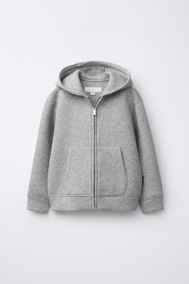 БАЗОВАЯ ТОЛСТОВКА ИЗ НЕОПРЕНА — СЕРЫЙ С МЕЛАНЖЕВЫМ ЭФФЕКТОМ от Zara