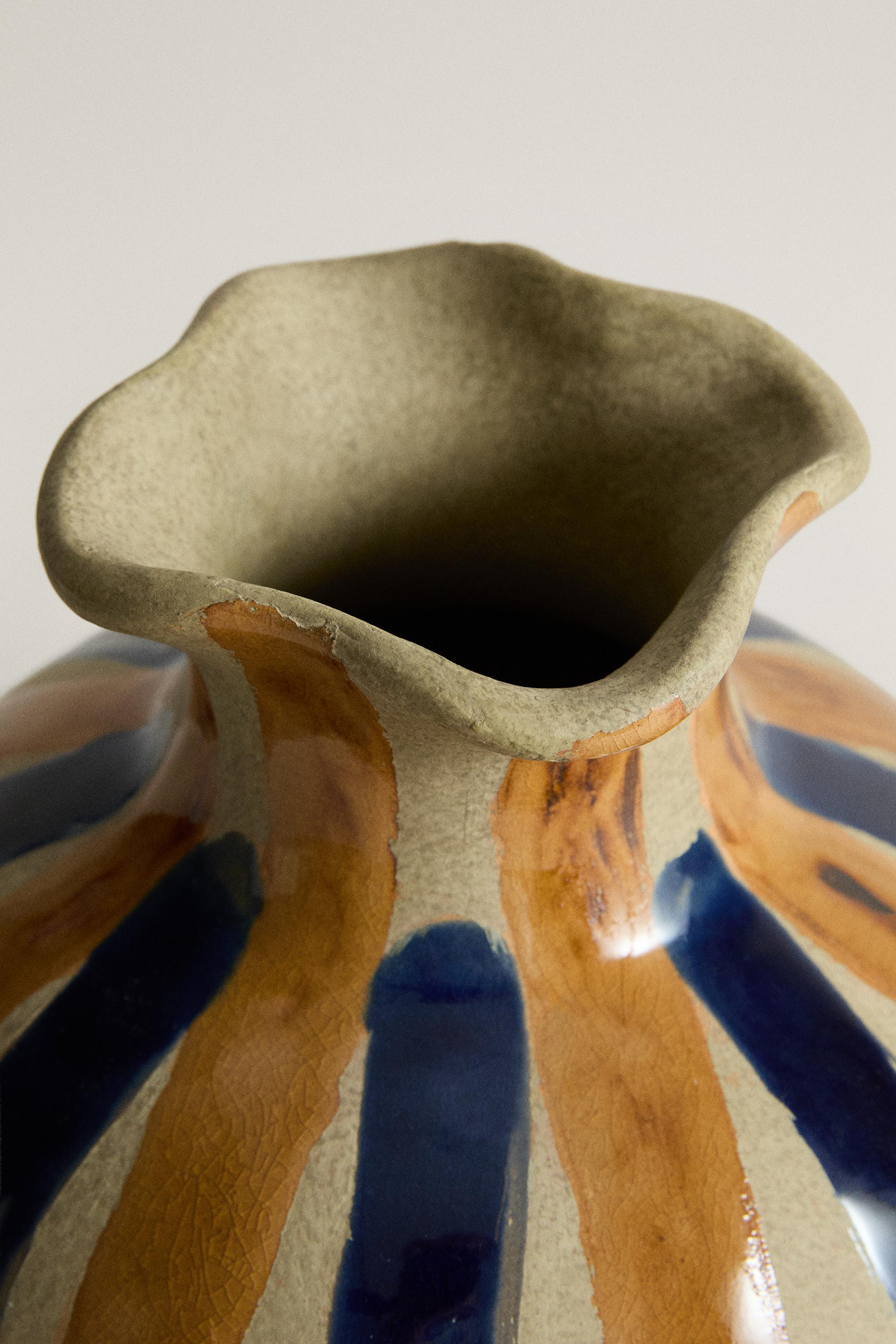 VASE DÉCORATIF CÉRAMIQUE ROND