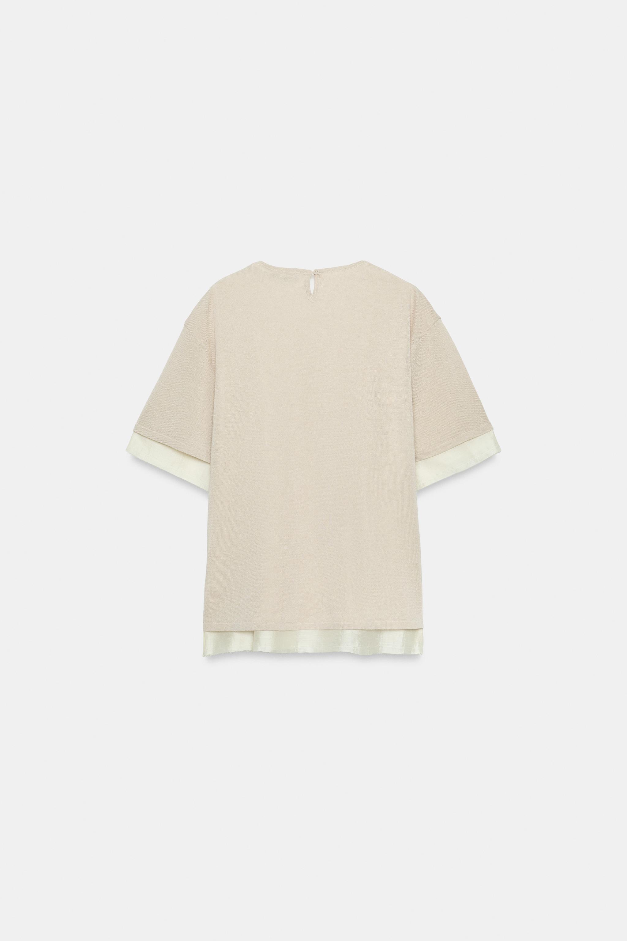 COMBINATION KNIT TOP
