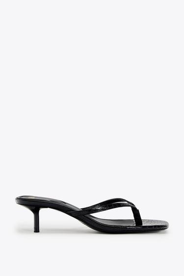 MINIMALIST STRAPPY SANDALS - Black by Zara - Image 0