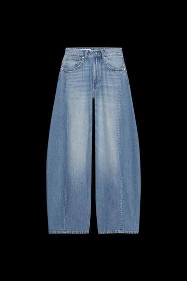 JEANS OVERSIZE TRF TIRO MEDIO - Azul de Zara - Imagen 0