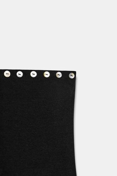 RUFFLED MINI DRESS - Black by Zara - Image 10