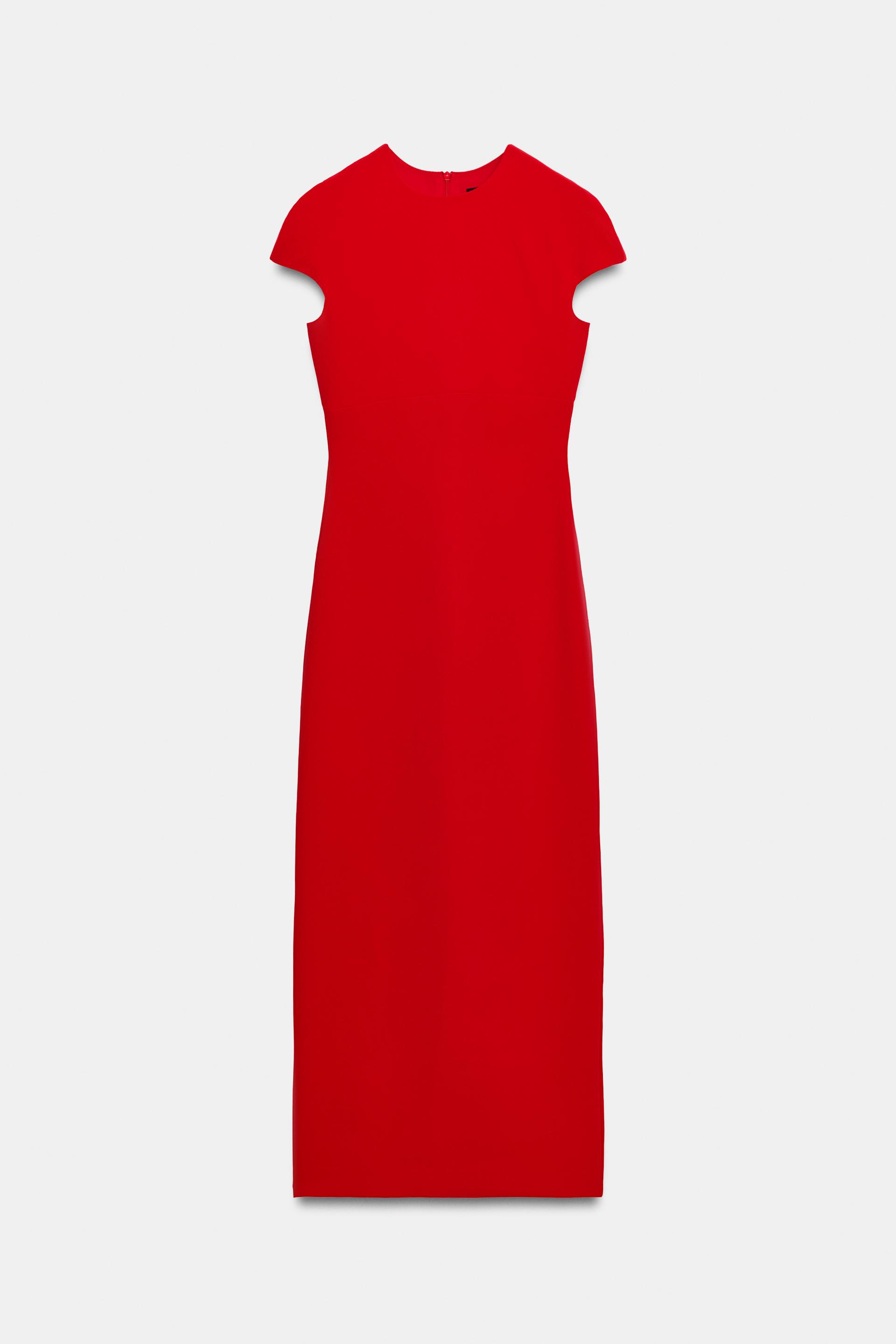 SHORT-SLEEVE MIDI DRESS thumbnail 7