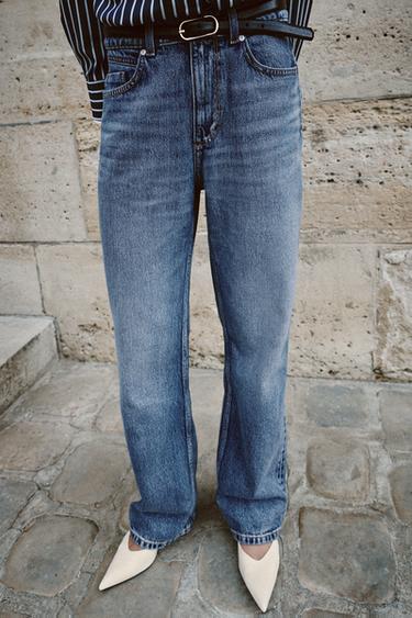 Z1975 HIGH-WAIST REGULAR LONG-LENGTH JEANS - Blue by Zara