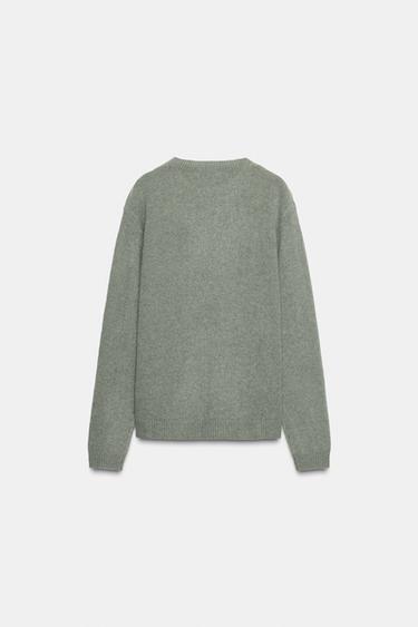 PULL 100 % CACHEMIRE COUPE CLASSIQUE - Verdâtre de Zara - Image 6