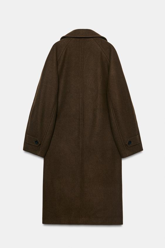 SOFT oversize COAT - Brown by Zara - Image 8