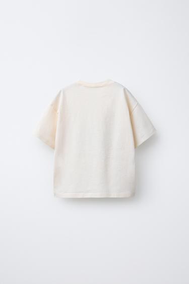 T-SHIRT IMPRIMÉ - Écru moyen de Zara - Image 1