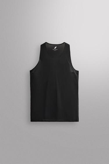 LIGHTWEIGHT TECHNICAL TANK TOP - Black by Zara